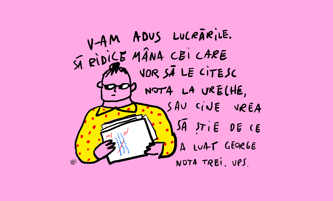 „Mulți elevi ar putea să se simtă dezbrăcați.” Notele ar trebui sau nu spuse în fața clasei? „Mulți elevi ar putea să se simtă dezbrăcați.” Notele ar trebui sau nu spuse în fața clasei?